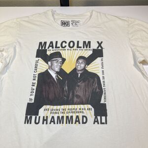 MUHAMMAD ALI MALCOLM X Roots of Fight Boxing Fight Fighter TEE T SHIRT Mens XL